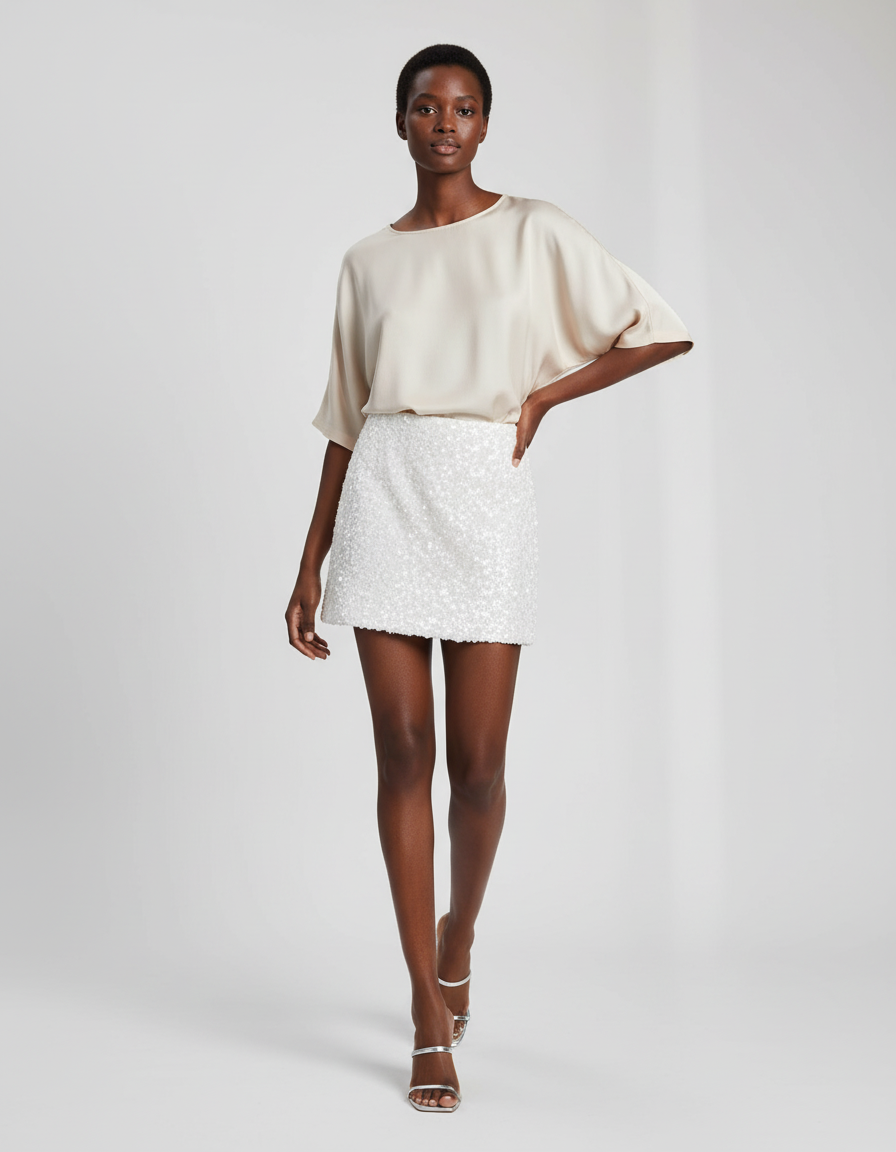 Ensemble Jupe Et Haut Paillette