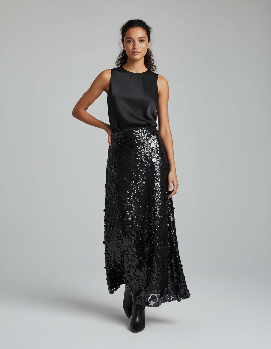 Jupe Paillette Grande Taille