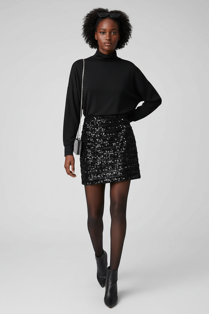 Jupe Paillette Mini Chic