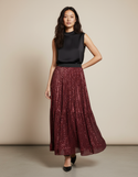 Jupe Paillettes Bordeaux