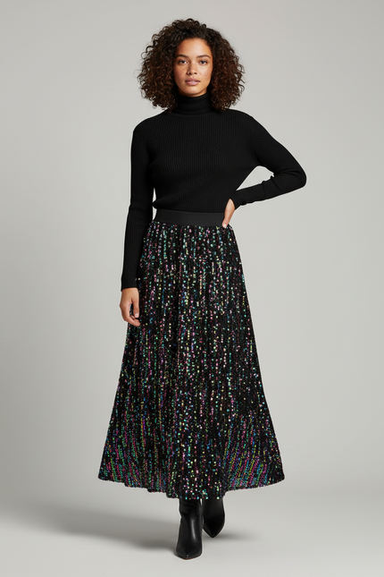 Jupe Paillette Longue Scintillante Chic