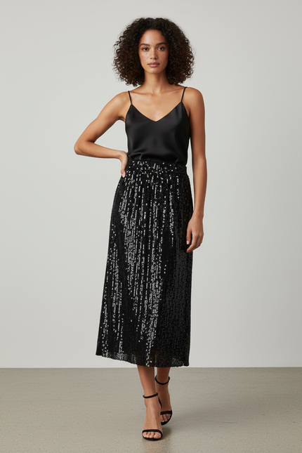 Jupe Noire Paillettes