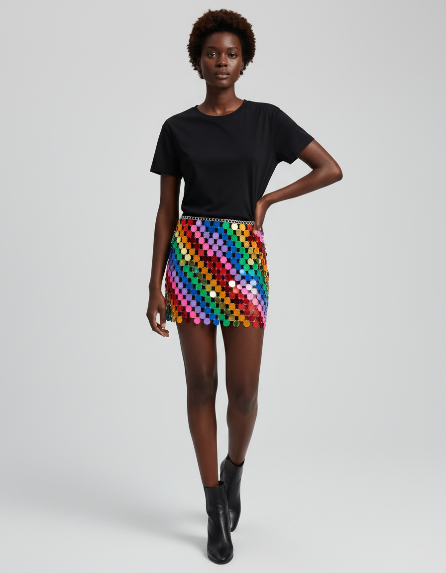 Jupe Short Pailleté