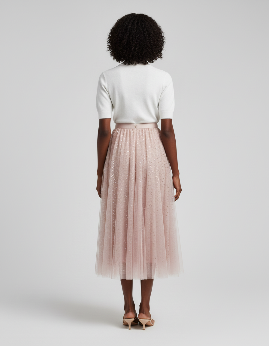 Jupe Longue Tulle Paillette
