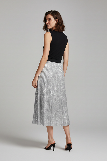 Jupe Paillettes Argent