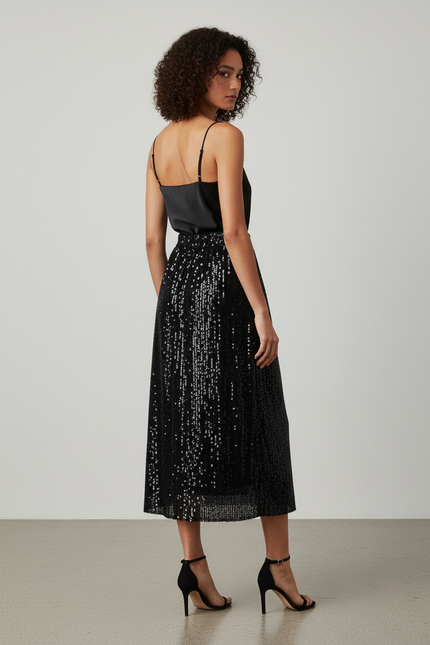 Jupe Noire Paillettes