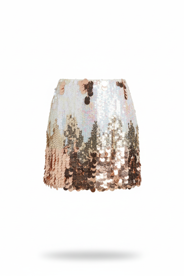 Jupe Paillette Mini Dégradé Chic