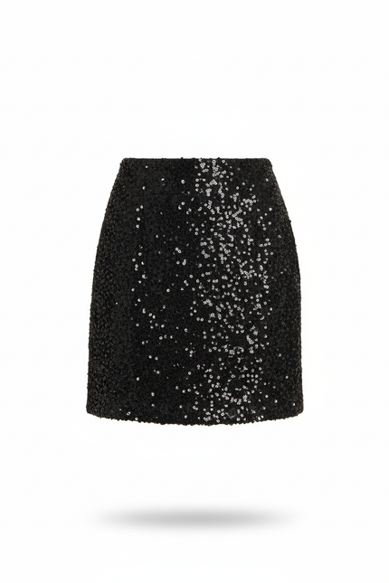 Jupe Paillette Noire Bodycon Chic