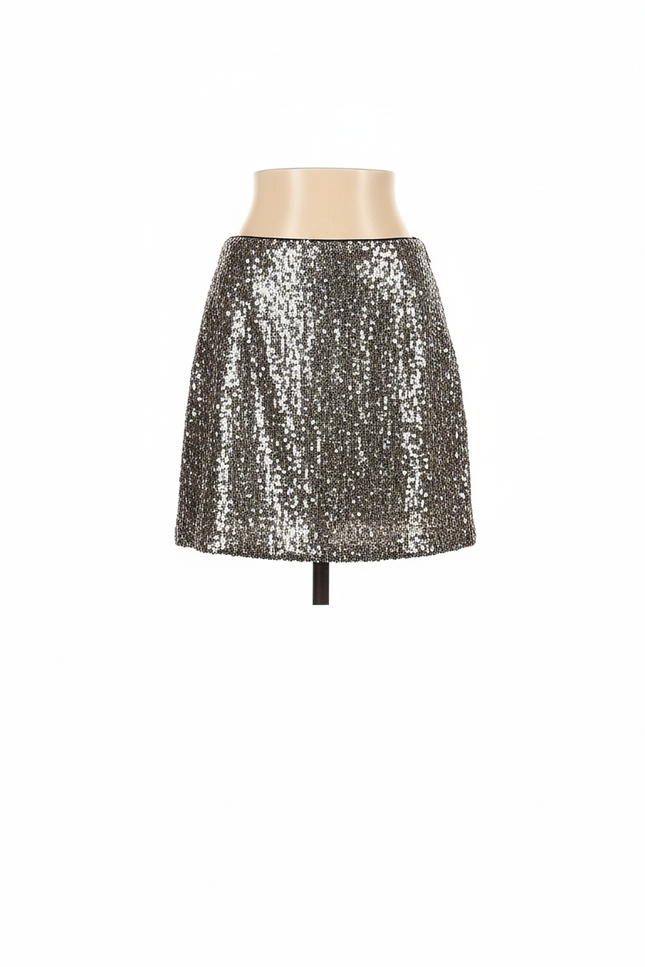 Jupe Paillette Dorée Mini Chic