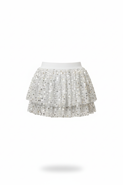 Jupe Argentée Pailletée