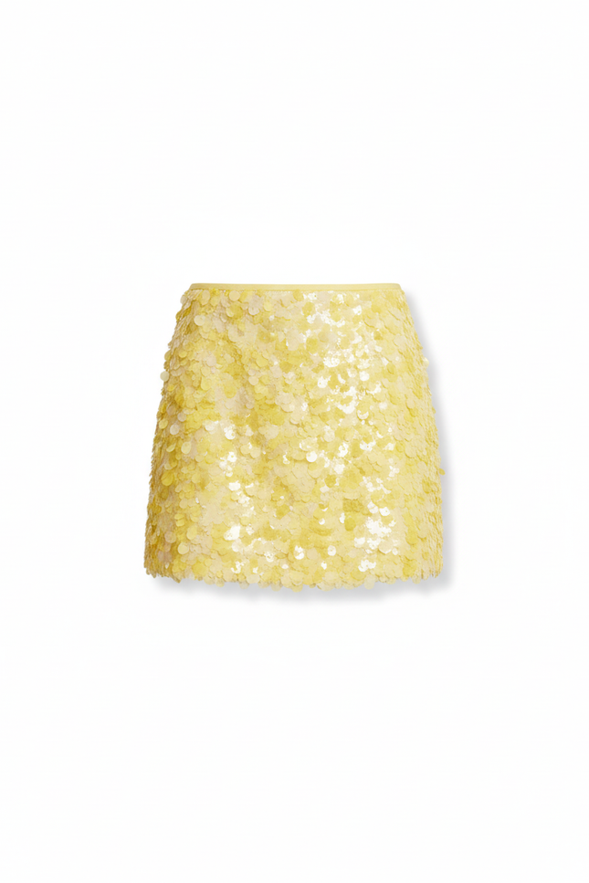 Jupe Paillette Jaune