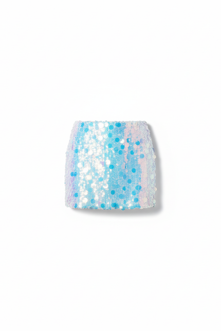 Jupe Paillette Mini Holographique Chic