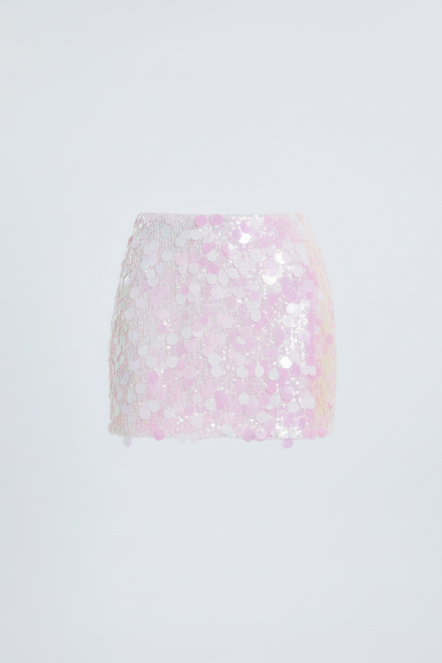 Jupe Paillette Irisée Mini Chic