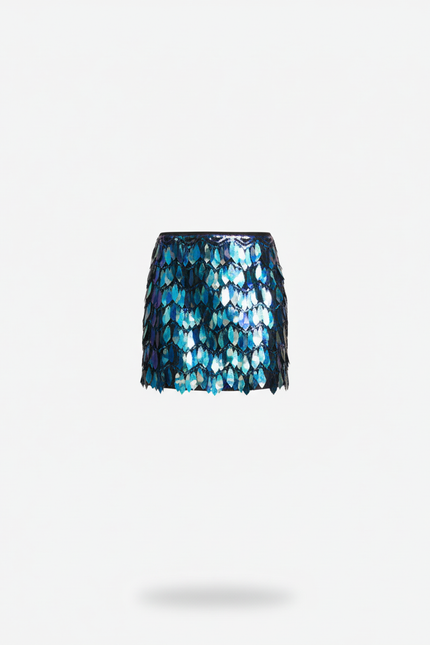 Jupe Paillette Bleu Marine
