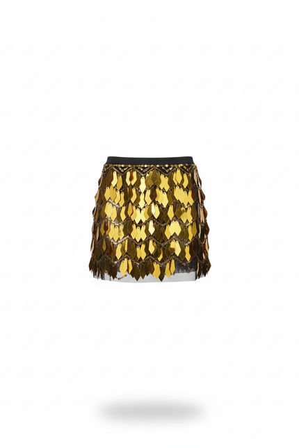 Jupe A Frange Paillette
