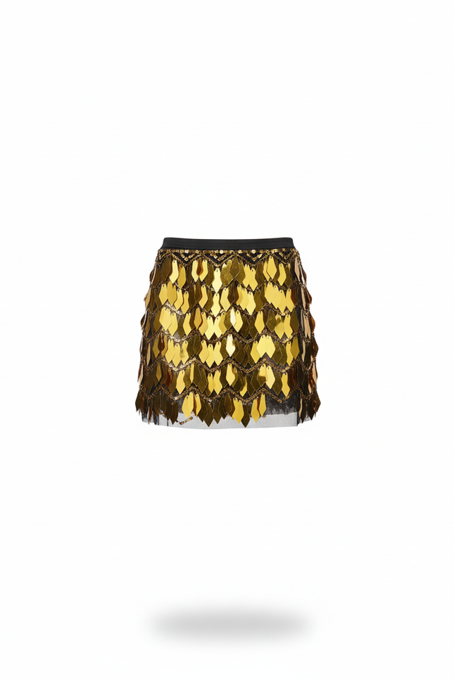 Jupe A Frange Paillette