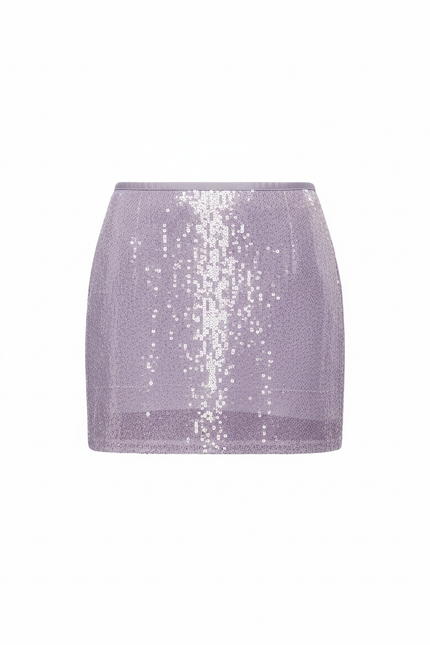 Jupe Paillette Lavande Mini Chic
