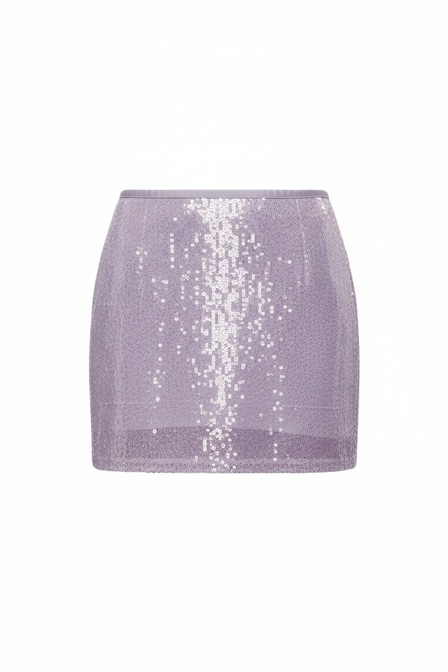 Jupe Paillette Lavande Mini Chic