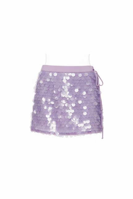 Jupe Paillette Lilas Moulante Sexy