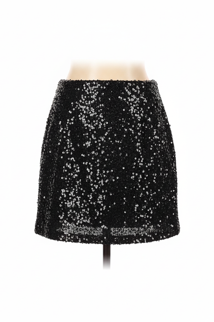 Jupe Paillette Noire Mini Chic